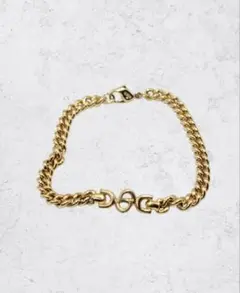 【美品】ディオール ゴールドチェーンブレスレット