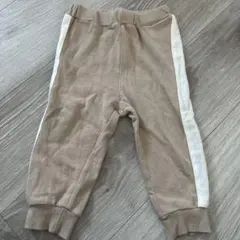 ベージュ サイドラインパンツ