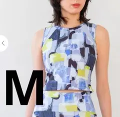 【SUKALA】ミックスプリントブラタンクトップ 定価11,000円