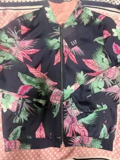 GAP Fit ギャップフィット XS パーカー ナイロンジャケット 花柄 