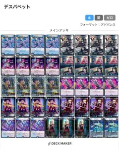 デュエマ　青黒デスパペット　デッキ　ヴァミリアバレル　vチャロン