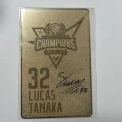 匿名配送】長崎ヴェルカ32田中流嘉州選手ゴールドメタルキーホルダー