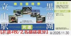 2026年最新】立山黒部 株主優待の人気アイテム - メルカリ