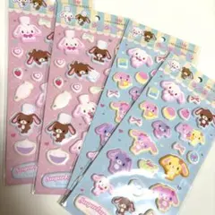 サンリオ シュガーバニーズ 5周年 しろうさ くろうさ モッチリシール