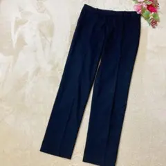 【UNIQLOユニクロ】ストレッチ テーパード アンクルパンツ ブラック L