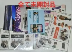 SnowMan 目黒蓮 等 ステッカー、大判生写真セット 約20点　全て未開封品