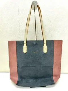 L.E.D.BITES マルチカラースエード 革 レザー バッグ