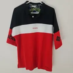 Columbia ポロシャツ トリコロール L