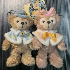 ダッフィ&シェリーメイ　ぬいぐるみバッチ