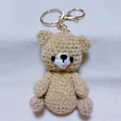 あみぐるみ　くま　キーホルダーのサムネイル