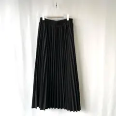 LACE LADIES レースレディース ロング プリーツスカート ブラック Mのサムネイル