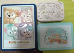 ダッフィー＆フレンズ　クッキー缶　チョコレート缶　空き缶　３点セット♥