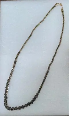 ネックレス　ブラック✕ゴールドチェーン