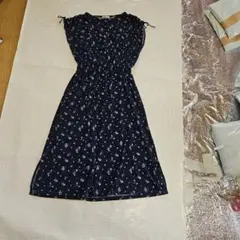 GLACIER フラワープリント ノースリーブワンピース M