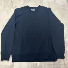 ネイビー クルーネック トレーナー