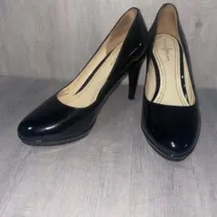 Cole Haan 黒 エナメル ハイヒール・パンプス7B