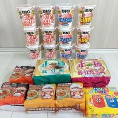 カップ麺袋麺詰め合わせセット まとめ売り アミューズメント景品のサムネイル