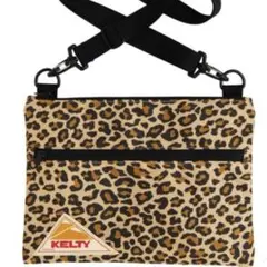KELTY ヒョウ柄 サコッシュ DP FLAT POUCH SM