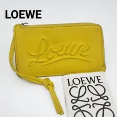 極美品✨ロエベ　フラグメントケース　レザー　イエロー