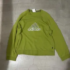 adidas トレーナー　グリーン　古着