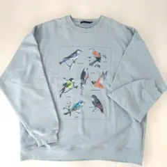 【新品未使用】NIKO AND... 鳥イラスト スウェット Lサイズ