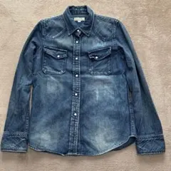 nano universe ナノユニバース　デニムウエスタンシャツ
