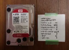 Western Digital/WD40EFRX/4TB/簡易診断済2-2