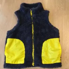 ムージョンジョン　フリースベスト ネイビー 100cm