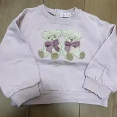 メゾピアノ　くま　トレーナー