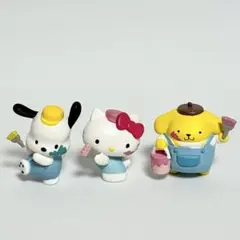 サンリオキャラクターズ ペイントフィギュア ガチャ 3点セット