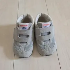 ミキハウス×ミズノ ベビーシューズ グレー　13.5cm
