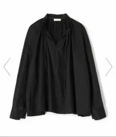 ハイカウントサテン ネックフリルブラウス　トゥモローランド　ballsey