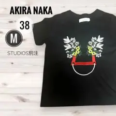 AKIRA NAKA✅アキラナカ✅STUDIOS別注✅花柄刺繍 ✿Tシャツ✿黒のサムネイル