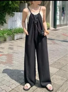 【新品未使用】kastane カスタネ ランダムプリーツアメスリサロペット