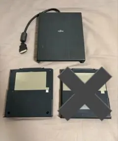 富士通 ノートパソコン3.5インチFDDユニット付き ※ジャンク品扱い