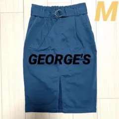 GEORGE'S　タイトスカート　ブルー　Mサイズのサムネイル