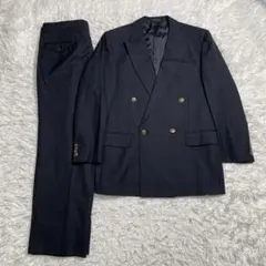 Burberry ダブルブレスト　セットアップ　スーツ　ネイビー　AB6 XL