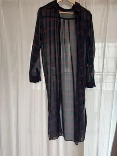 シースルーシャツワンピース