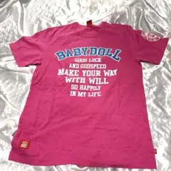 BABYDOLL レディースシャツ　M ピンク　ロコのサムネイル