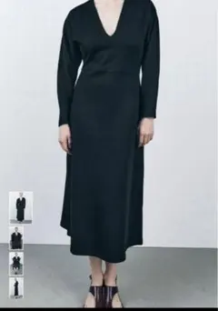 【新品】ZARA ロングワンピース