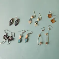 休日価格♥ハンドメイドピアス 6点セット　おまけあり
