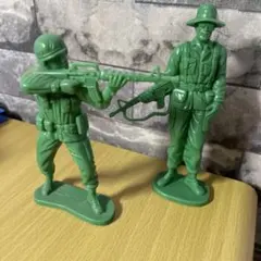 ミリタリーフィギュア 2体セット グリーン