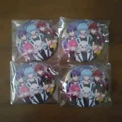 めておら　全員集合　缶バッジ4点