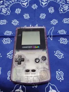 GAME BOY COLOR クリアパープル 本体（ジャンク品）