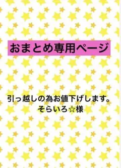 引っ越しの為お値下げします。そらいろ☆様 リクエスト 2点 まとめ商品
