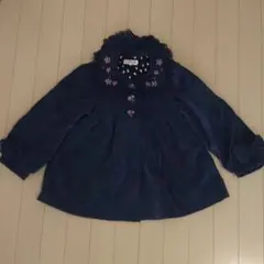 メゾピアノ　kidsコート　120cm 紺色