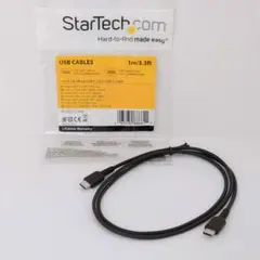 USB-C ケーブル/1m/USB 2.0/急速充電・データ転送