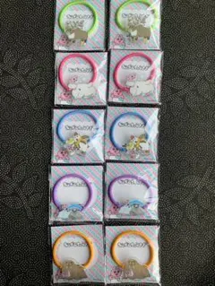 おぱんちゅうさぎ　アクリルヘアゴム　全5種類×2セット