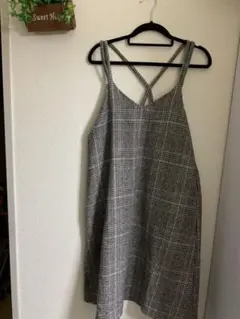 raycassin チェック柄　キャミワンピース