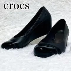 crocs クロックス ウェッジソール パンプス W6 22.5cmのサムネイル